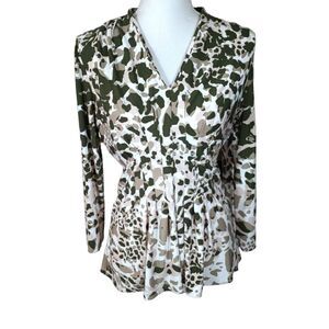 CATHERINE MALANDRINO CAMO TOP SZ.S EUC